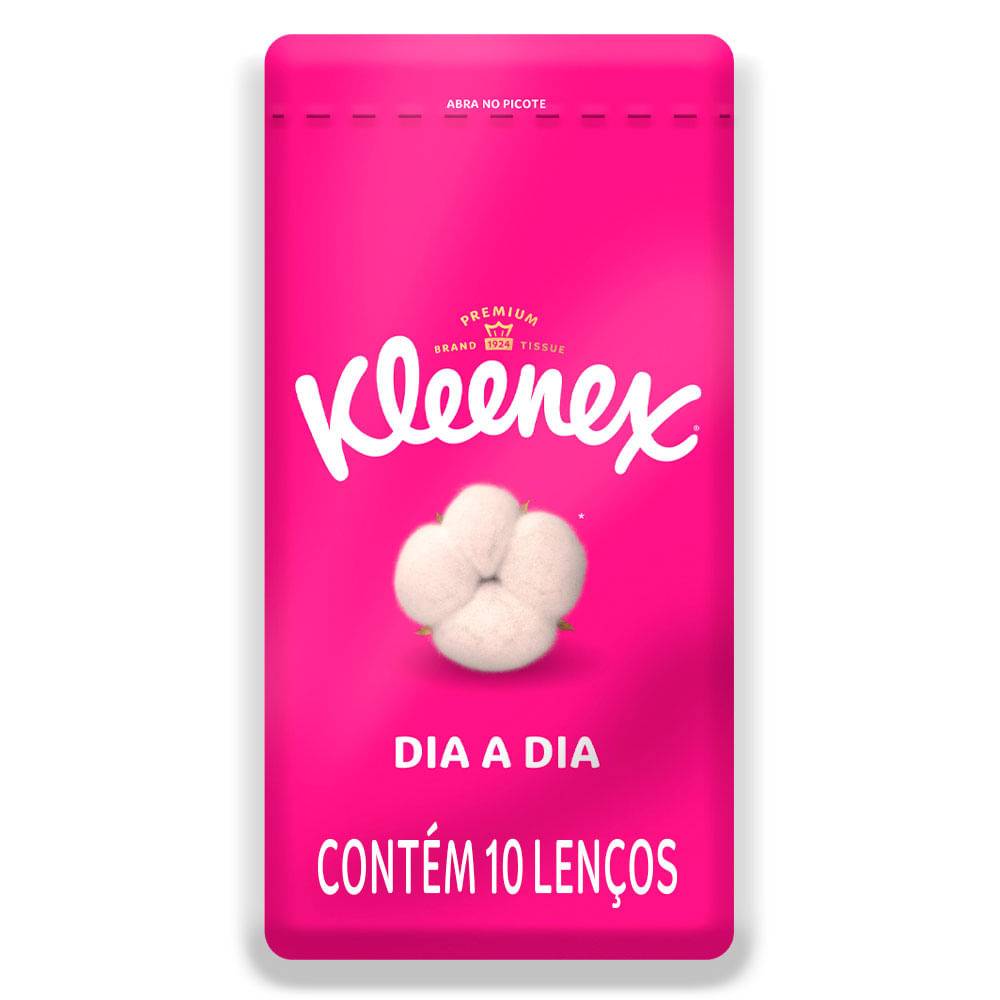 Kleenex · Lenço de papel triplo (10 un)