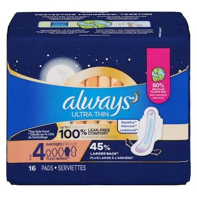 Always serviettes de nuit ultra minces - ultra thin overnight pads (16 unités) (female/4)