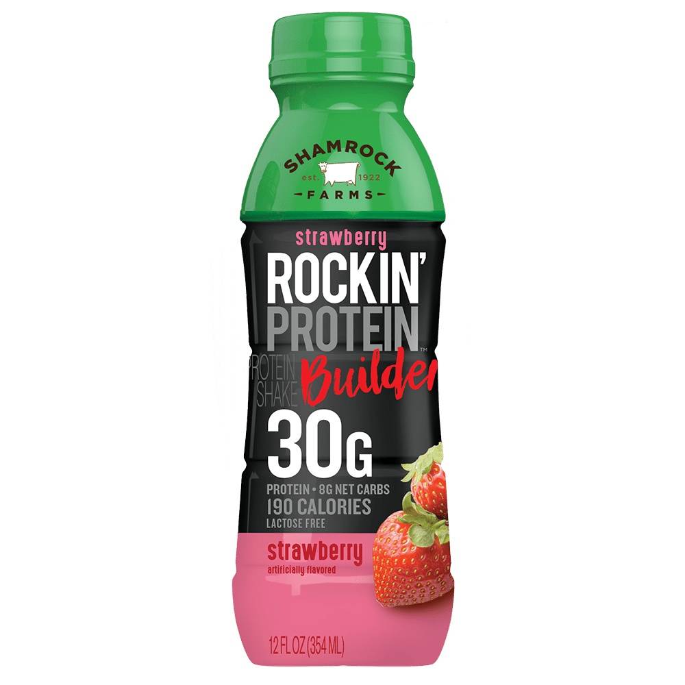 Shamrock Farms Rockin Protein Builder Protein Shake (12fl oz)( strawberry)