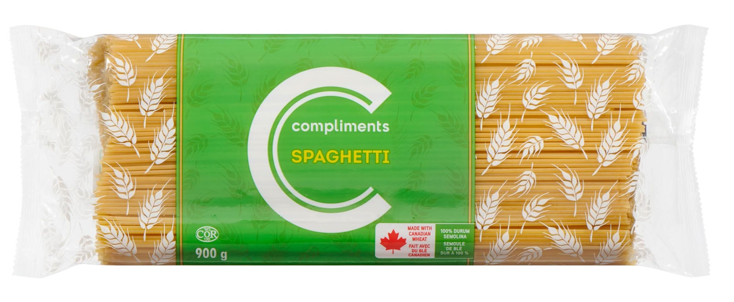 Compliments pâtes alimentaires spaghetti (900 g) - spaghetti pasta (900 g)