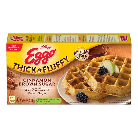 Kellogg's · Eggo brown sugar cinnamon waffles (330 g)