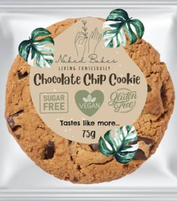 Giant Choc Chip Cookie- Gluten Free & Sugar Free
