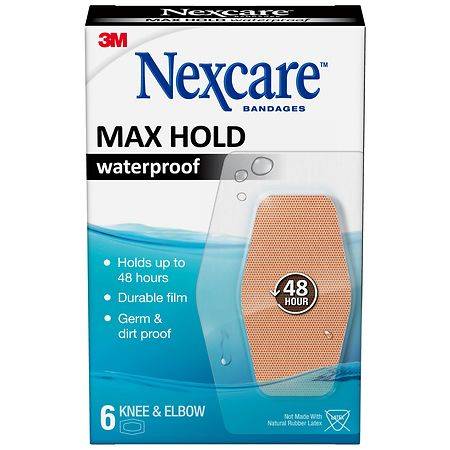 Nexcare Max Hold Knee & Elbow Waterproof Bandages ( 6 ct)