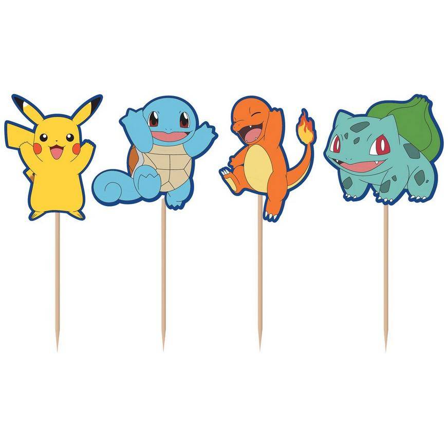 Pokemon Cupcake Picks, 3.5in, 24ct