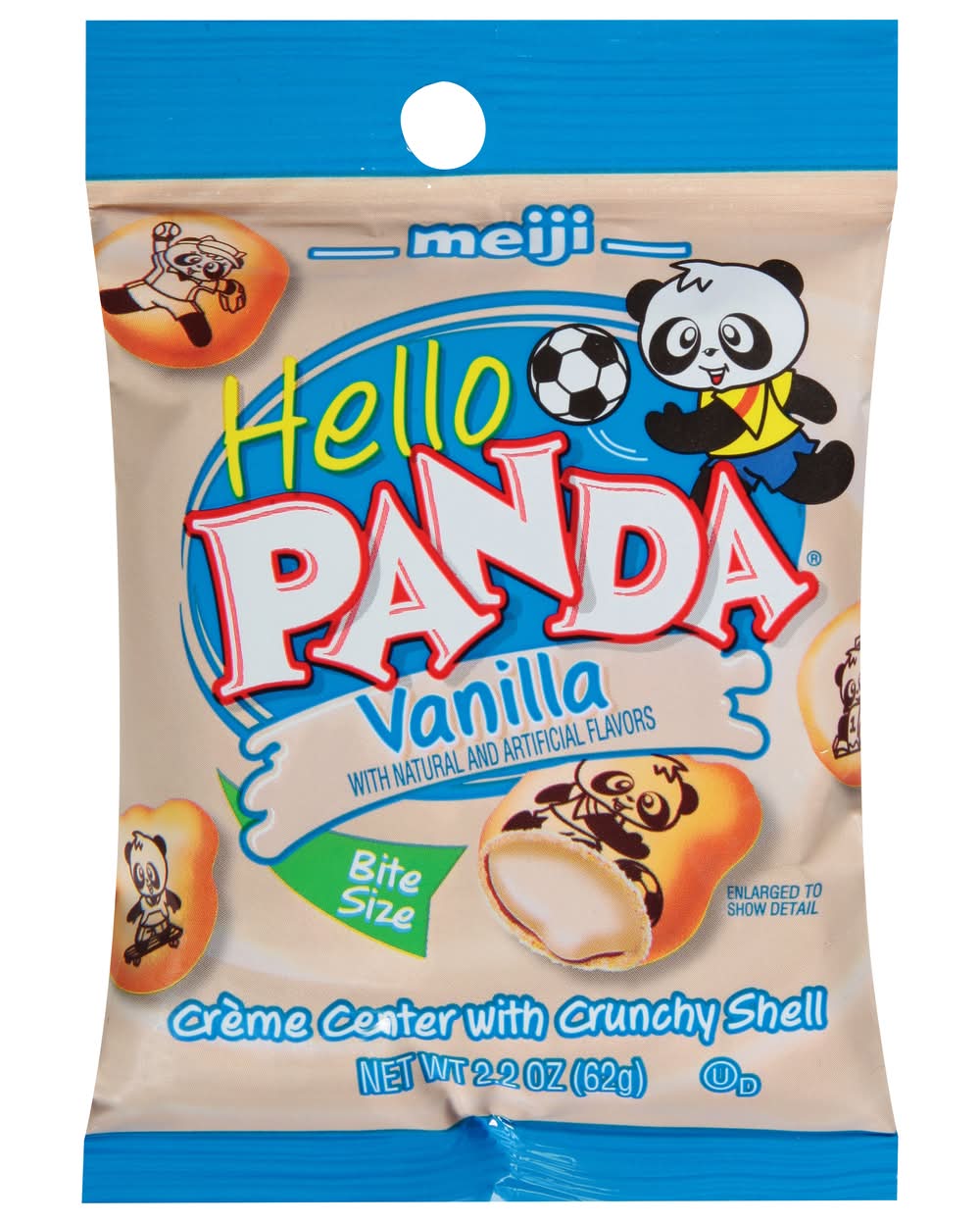 Meiji Hello Panda Creme Center With Crunchy Shell Bite, Vanilla (2.2 oz)