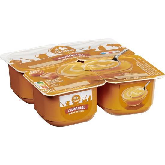 Carrefour Classic' - Crème dessert, caramel (4 x 125g)