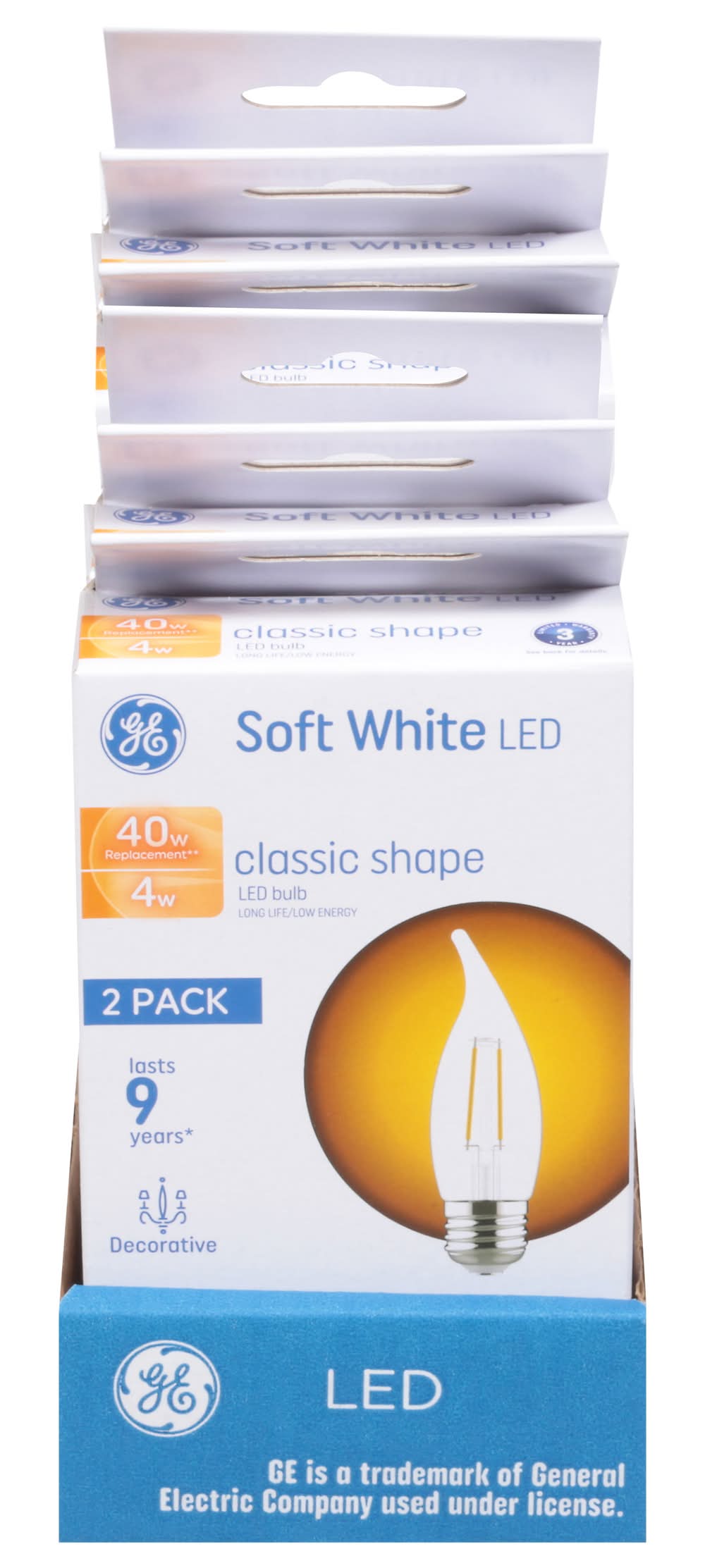 GE Lighting 4 Watts Soft White Led Light Bulbs