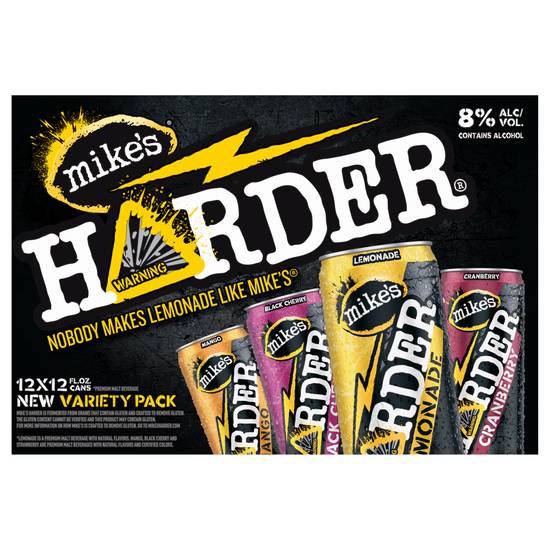 Mike's Harder Beer Variety pack (12 pack, 12 fl oz) (lemonade)