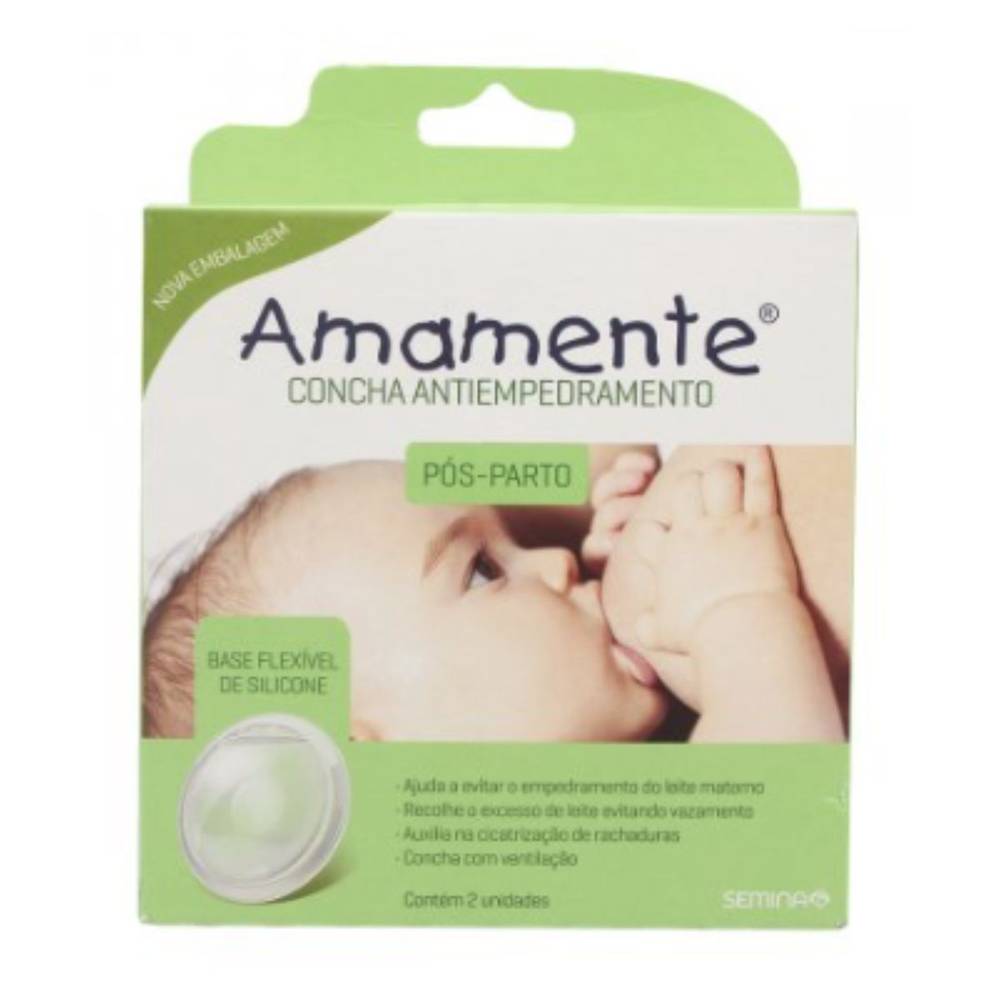 Semina conchas antiempedramento para mamilo amamente (2 unidades)