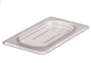 Camwear Food Pan Cover, 1/9 size, flat, polycarbonate, clear, NSF