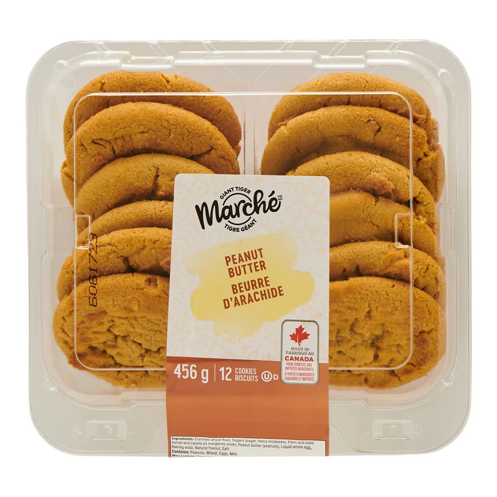 Giant Tiger Marché Peanut Butter Cookies (456 g, 12 ct)