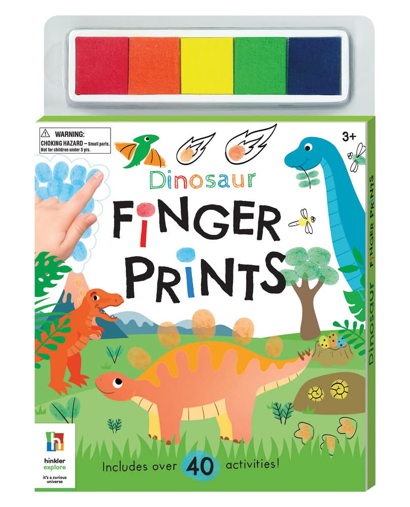 Hinkler Dinosaurs Finger Paints Book