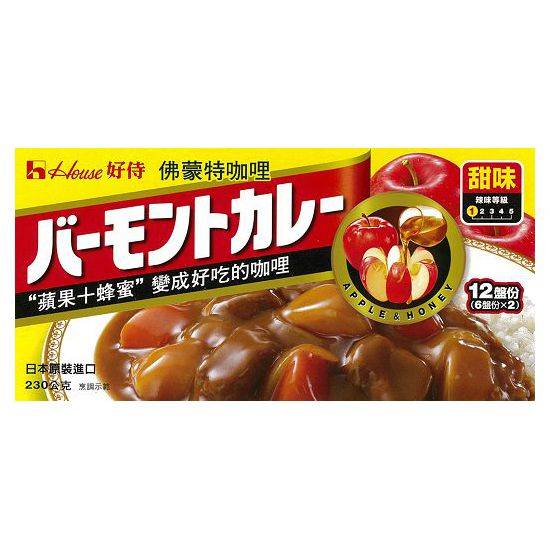 HOUSE好侍佛蒙特咖哩(甜味)230g