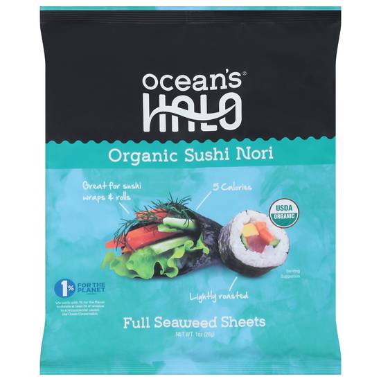 Ocean's Halo Organic Sushi Nori (1 oz)