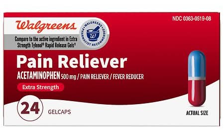 Walgreens Extra Strength Pain Reliever Gel Caps