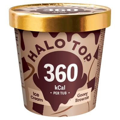Halo Top Gooey Brownie, Ice Cream (460ml)
