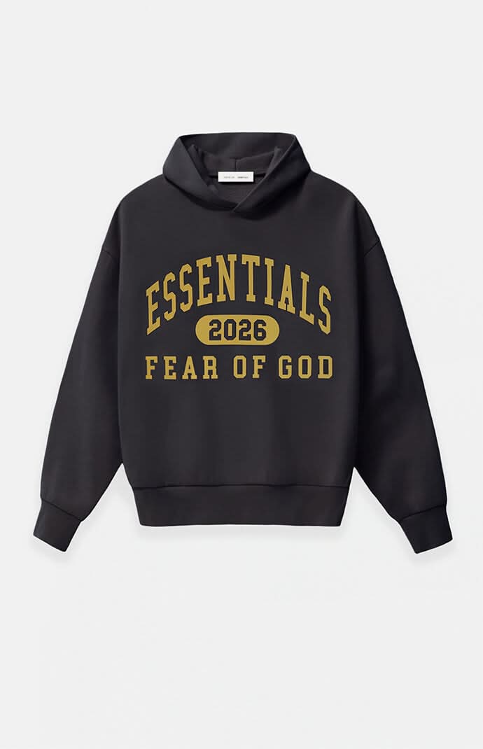 Fear of God Essentials Men's  Classic Fit Hoodie Vintage Black M