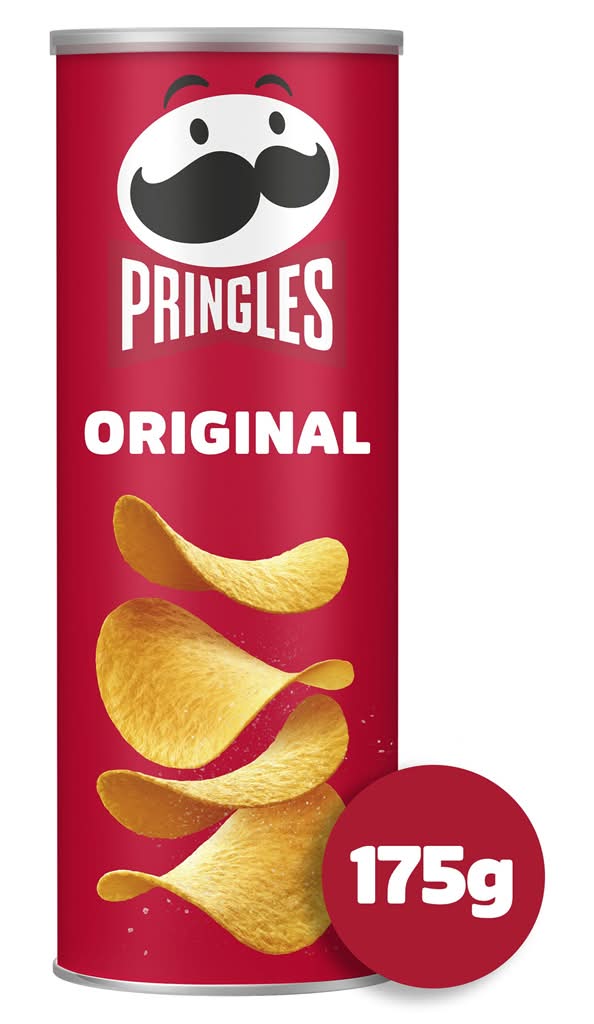 Pringles  - Snacks batata original, embalagem de 175g
