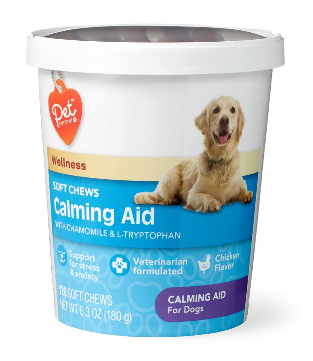 Pet Central Calming Aid Soft Chews, 120 Ct