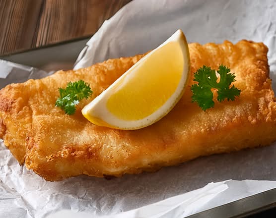 Fried Cod Portion - Large Portion of Fried Cod