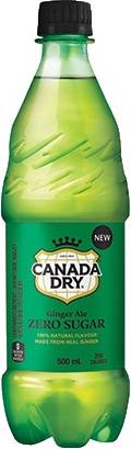 Canada Dry Zero Sugar Ginger Ale (500 ml)