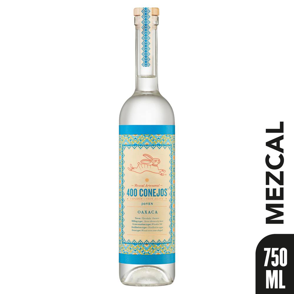 400 Conejos Oaxaca Mezcal Joven Artesanal (750 ml)