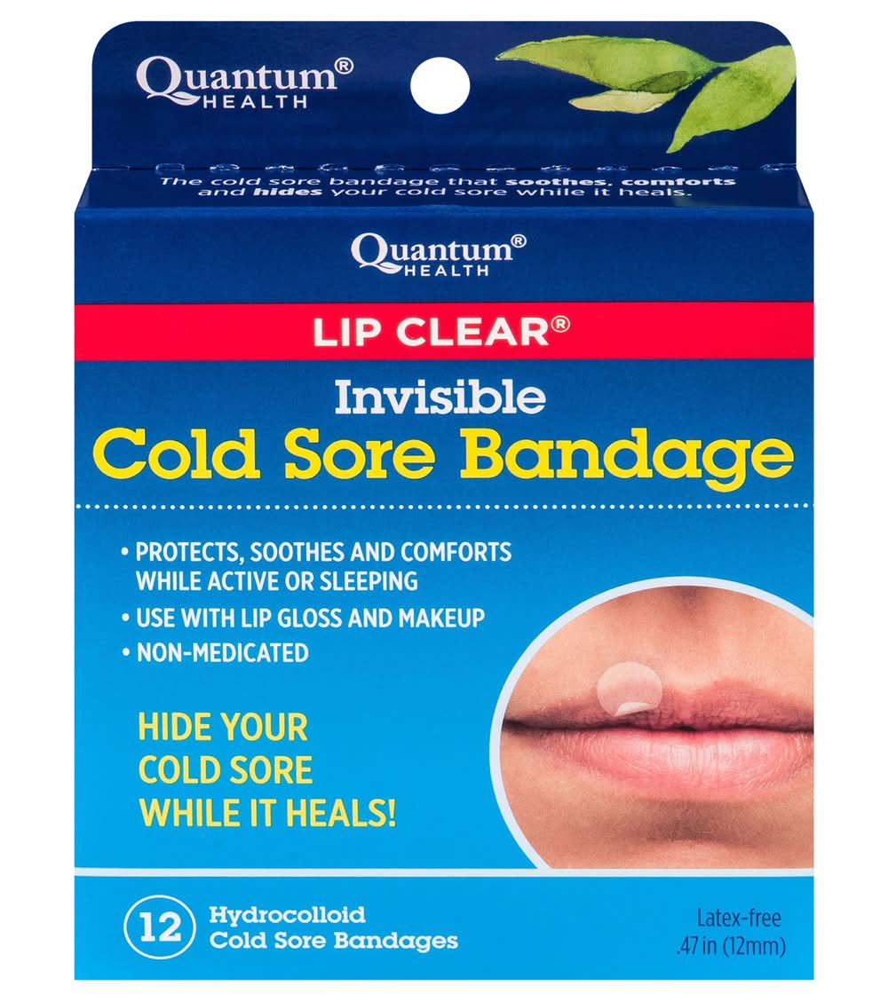 Quantum Health Lip Clear Invisible Cold Sore Bandage (12 ct)