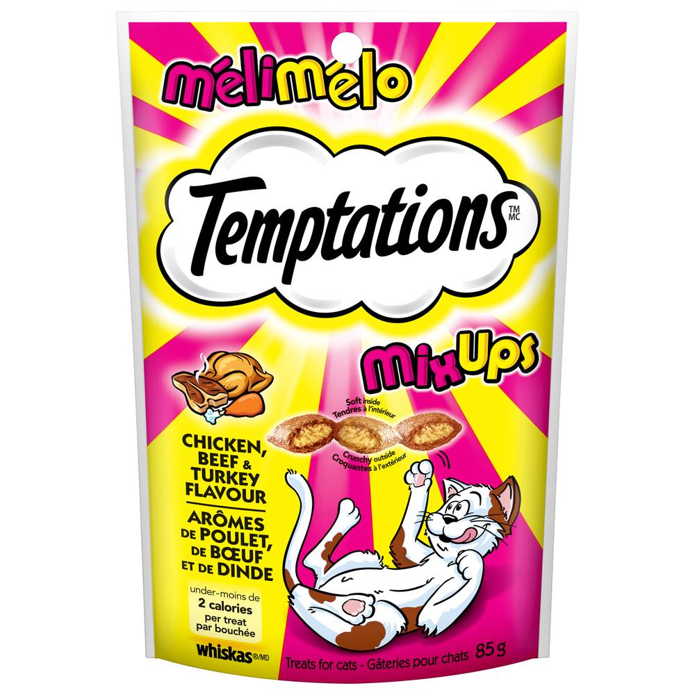 Whiskas Temptation Mixups Chicken Beef and Turkey Treats For Cats (85 g)