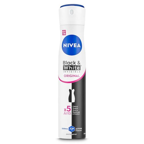 desodorante invisible black & white Nivea spray 200 ml