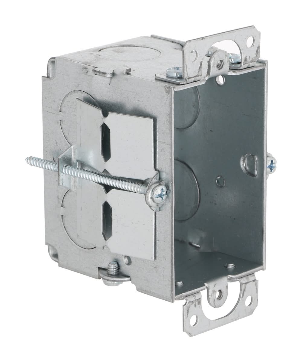 Hubbell RACO 1 -Gang Galvanized steel New work/Old work Switch/Outlet Electrical Box