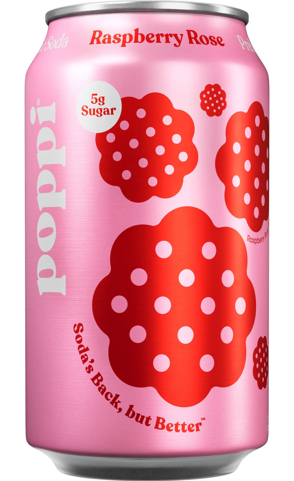 poppi Prebiotic Soda, Raspberry (12 fl oz)