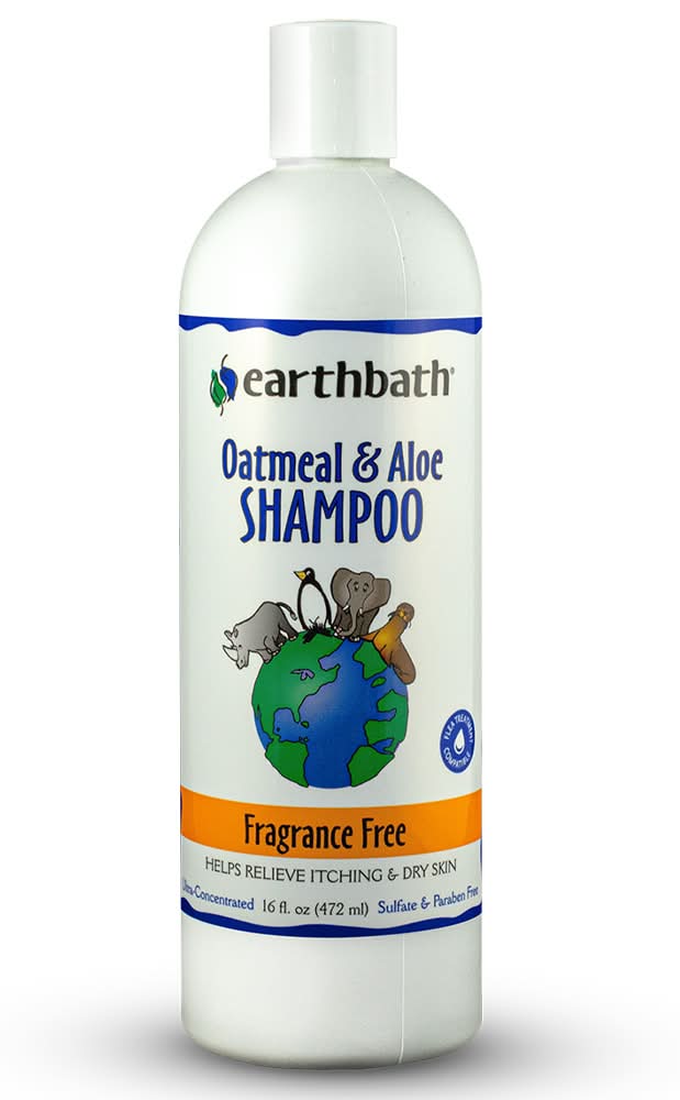 Earthbath Oatmeal & Aloe, Fragrance Free Pet Shampoo  (16 fl oz)