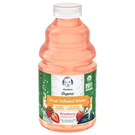 Gerber Organic Strawberry Fruit Infused Water (32 fl oz)