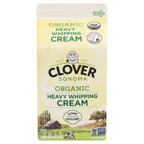 Clover Organic Heavy Whipping Cream (1 pint)