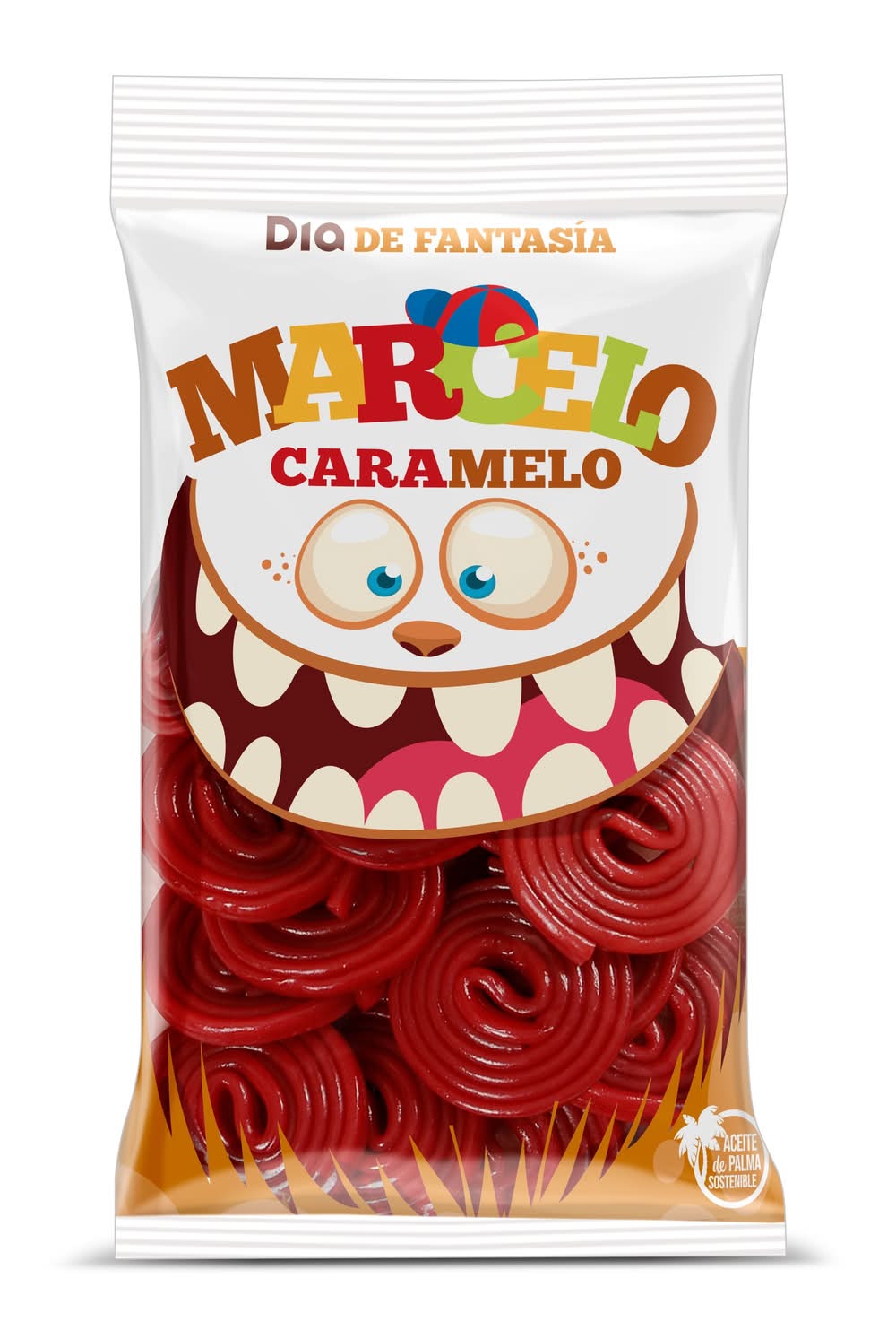 Regaliz Rueda Rojo Marcelo Caramelo De Dia Bolsa 250 G