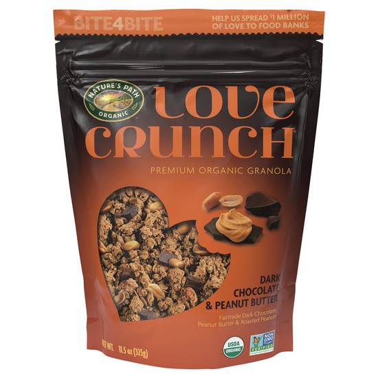 Nature's Path Love Crunch Dark Chocolate & Peanut Butter Granola