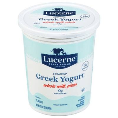Lucerne Greek Yogurt Whole Milk Plain
