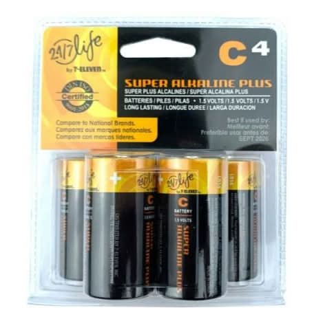 7-Eleven C Battery 4 Pack
