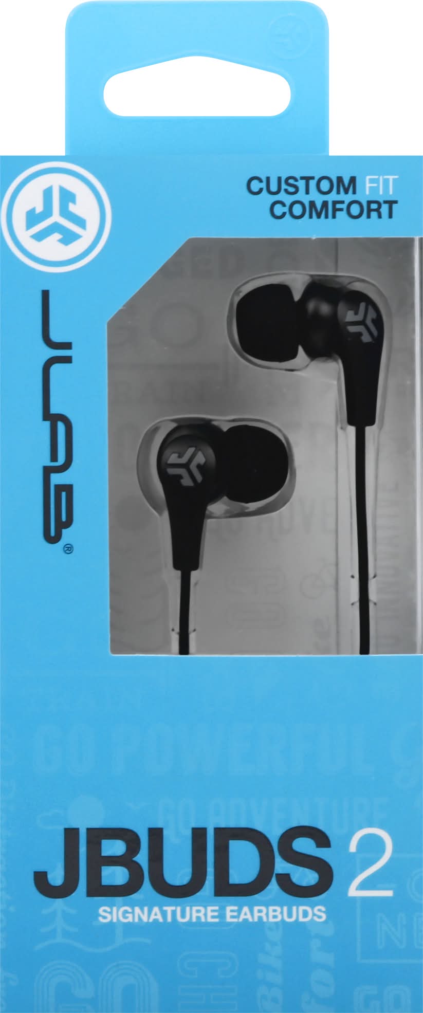 JLab Signature Jbuds 2 Pearl Earbuds, Black (1.6 oz)