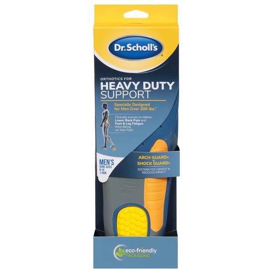 Dr. Scholl's Men Sizes 8-14 Heavy Duty Support Orthotics (1 pair)
