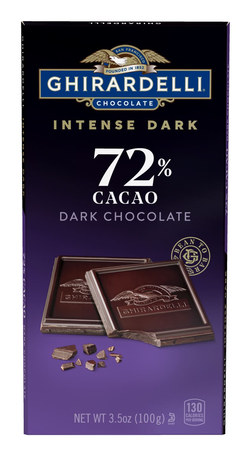Ghiradelli® intense Dark 72% Cacao Chocolate Bar 3.5oz