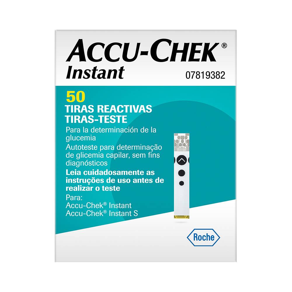 Accu-chek tiras reactivas instant (caja 50 piezas)