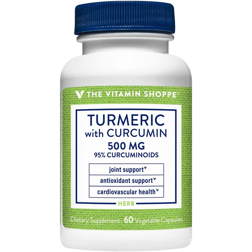 The Vitamin Shoppe Turmeric With Curcumin Curcuminoids Joint Support 500 mg (60 ct)