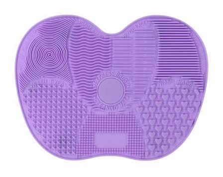 Silicone Makeup Brush Cleaning Mat Purple