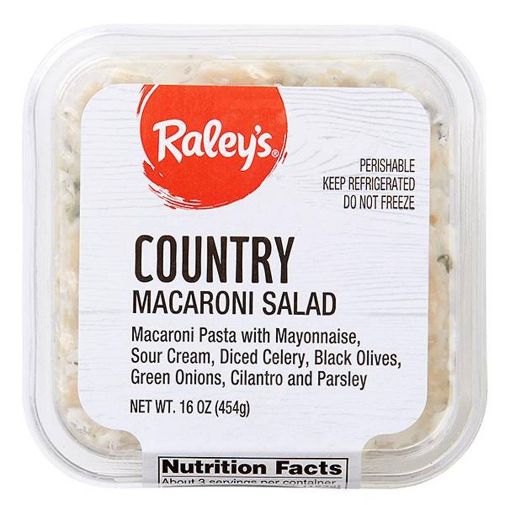 Raley'S Country Macaroni Salad 16 Oz