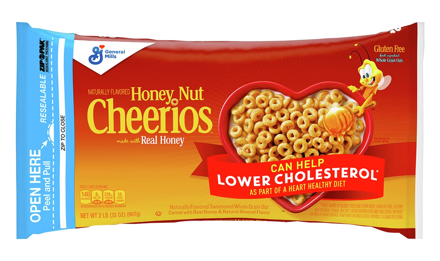 Cheerios Gluten Free Breakfast Cereal, Honey Nut (2 lbs)