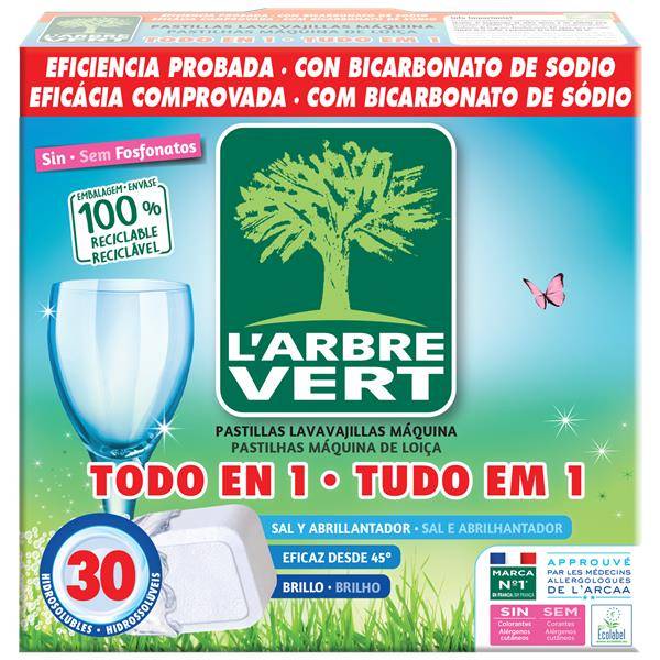 Pastilhas de Máquina de Lavar Loiça Tudo em 1