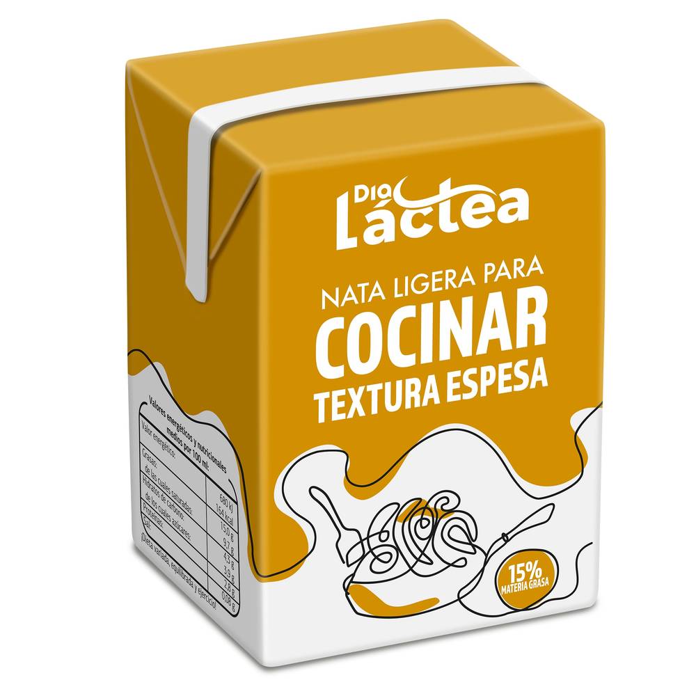 Nata Para Cocinar 15% M.G Dia Láctea Brik 500 Ml