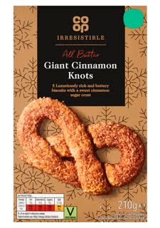 Co-op Irresistible All Butter Giant Cinnamon Knots 210g