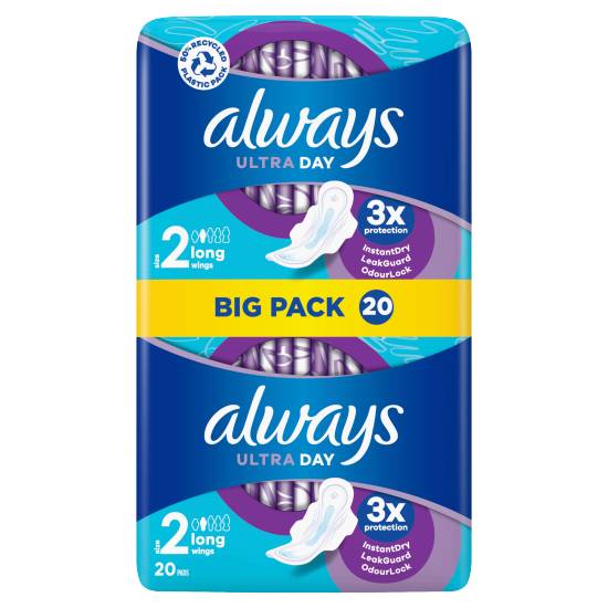 Always Ultra Day Sanitary Towels Long Wings